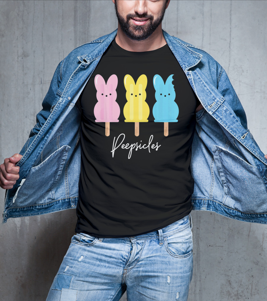 Peepsicles Fun Easter Bunny Cute Peep Popsicle T-Shirt