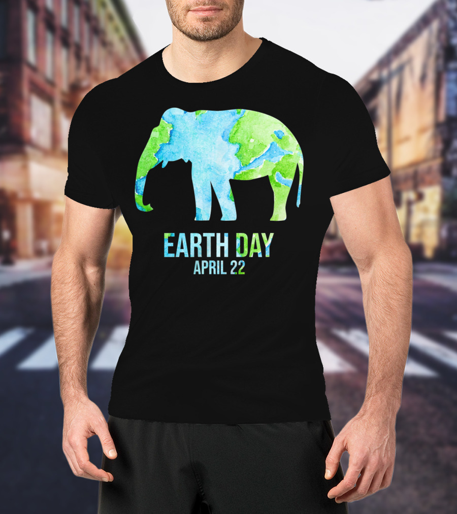 Earth Day April 22 Elephant School Event T-Shirt