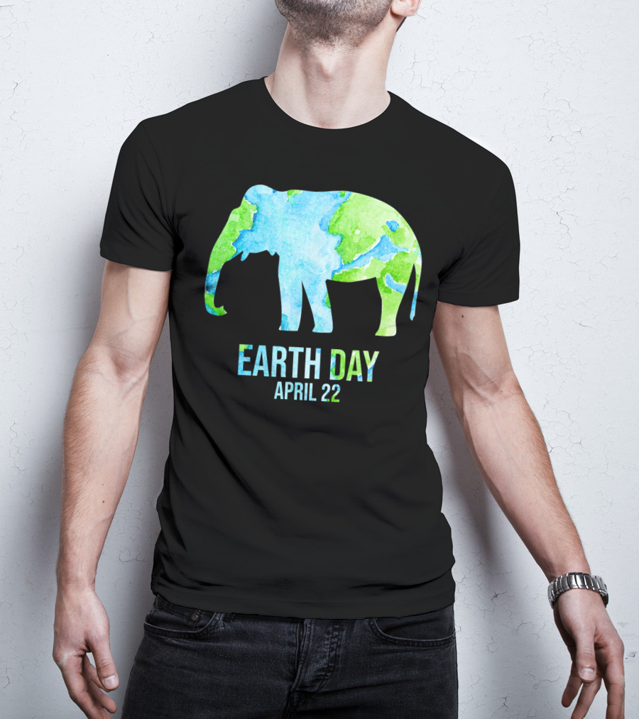 Earth Day April 22 Elephant School Event T-Shirt