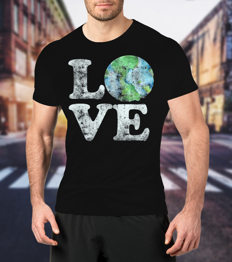 VINTAGE LOVE Your Mother Earth Planet Circle T-Shirt