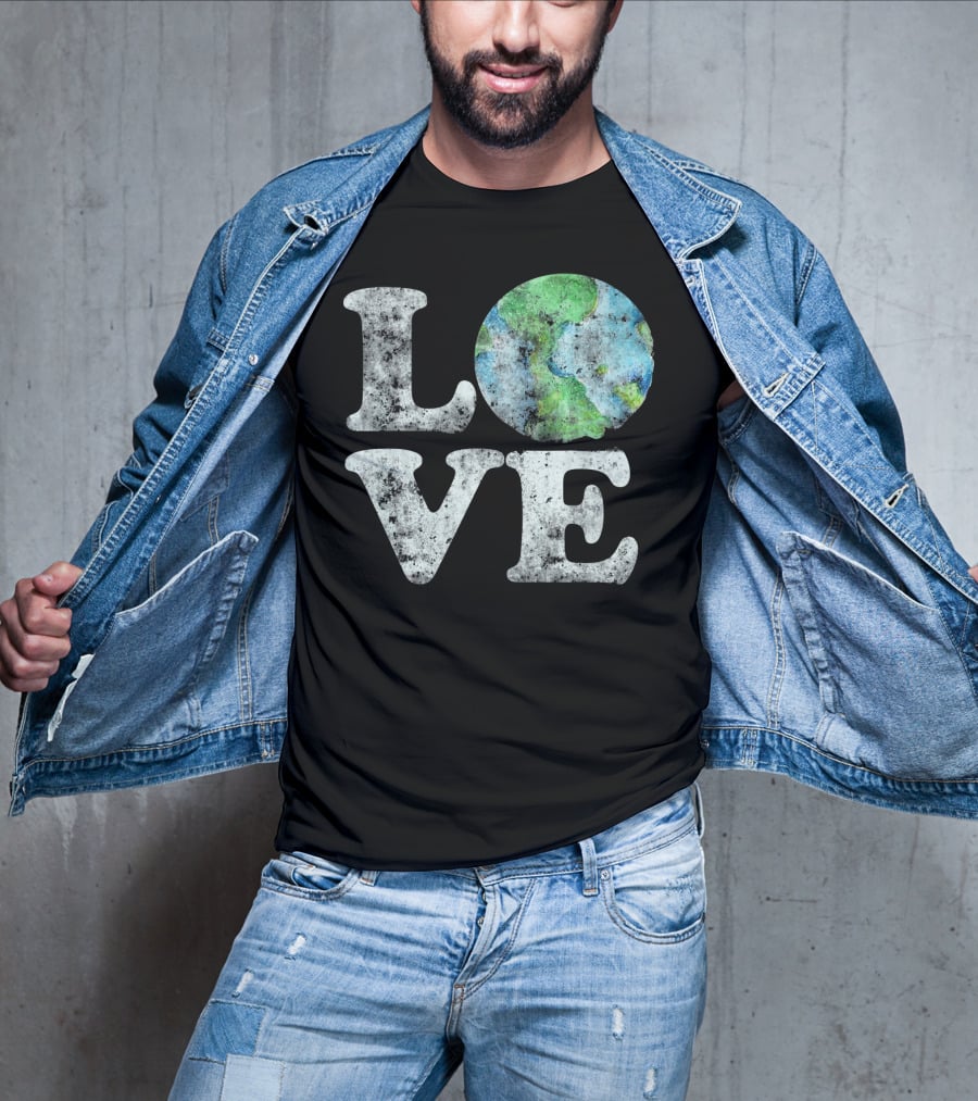 VINTAGE LOVE Your Mother Earth Planet Circle T-Shirt