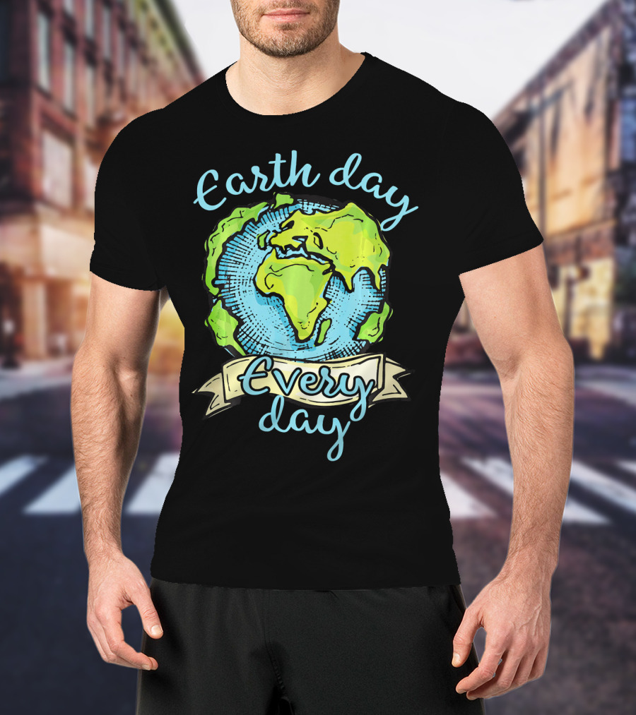 Earth Day Every Day Planet Embrace T-Shirt