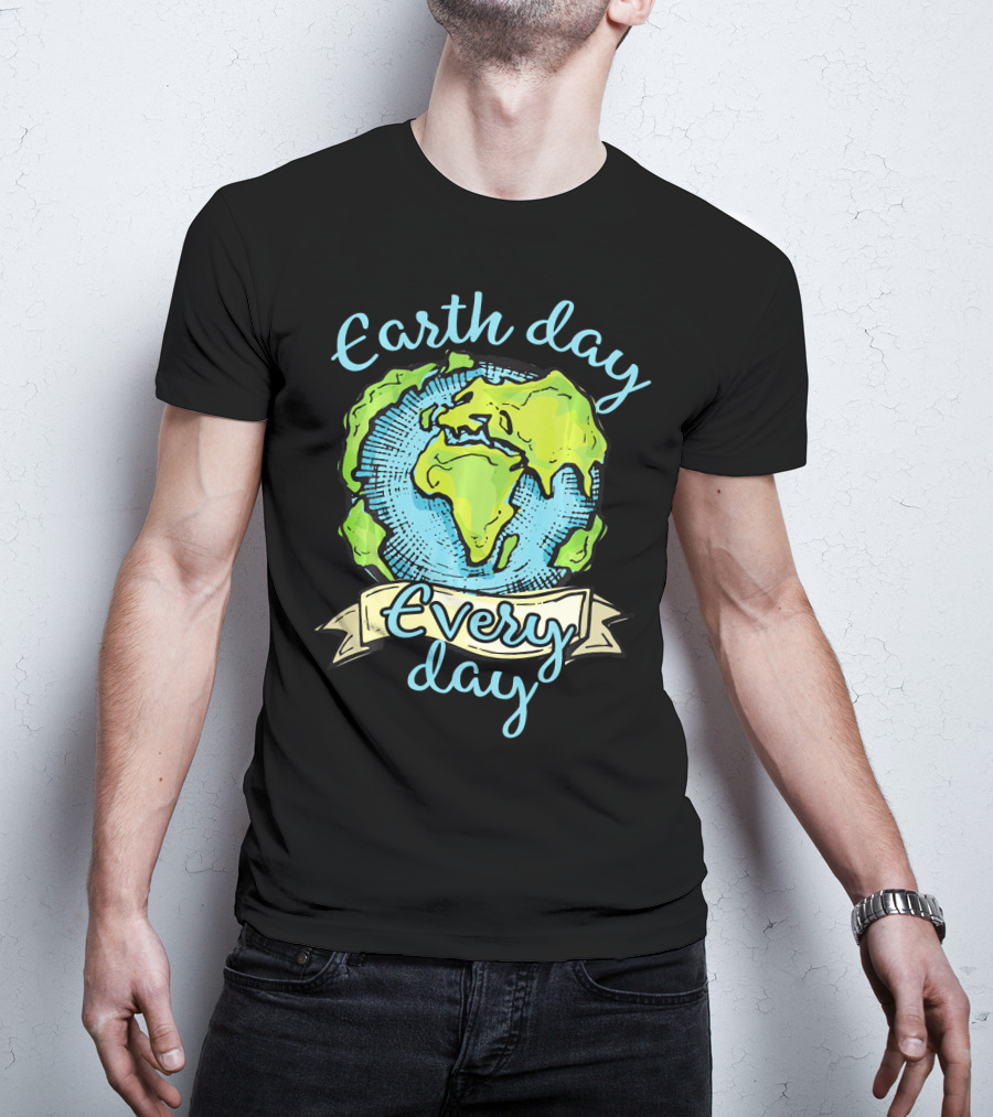 Earth Day Every Day Planet Embrace T-Shirt
