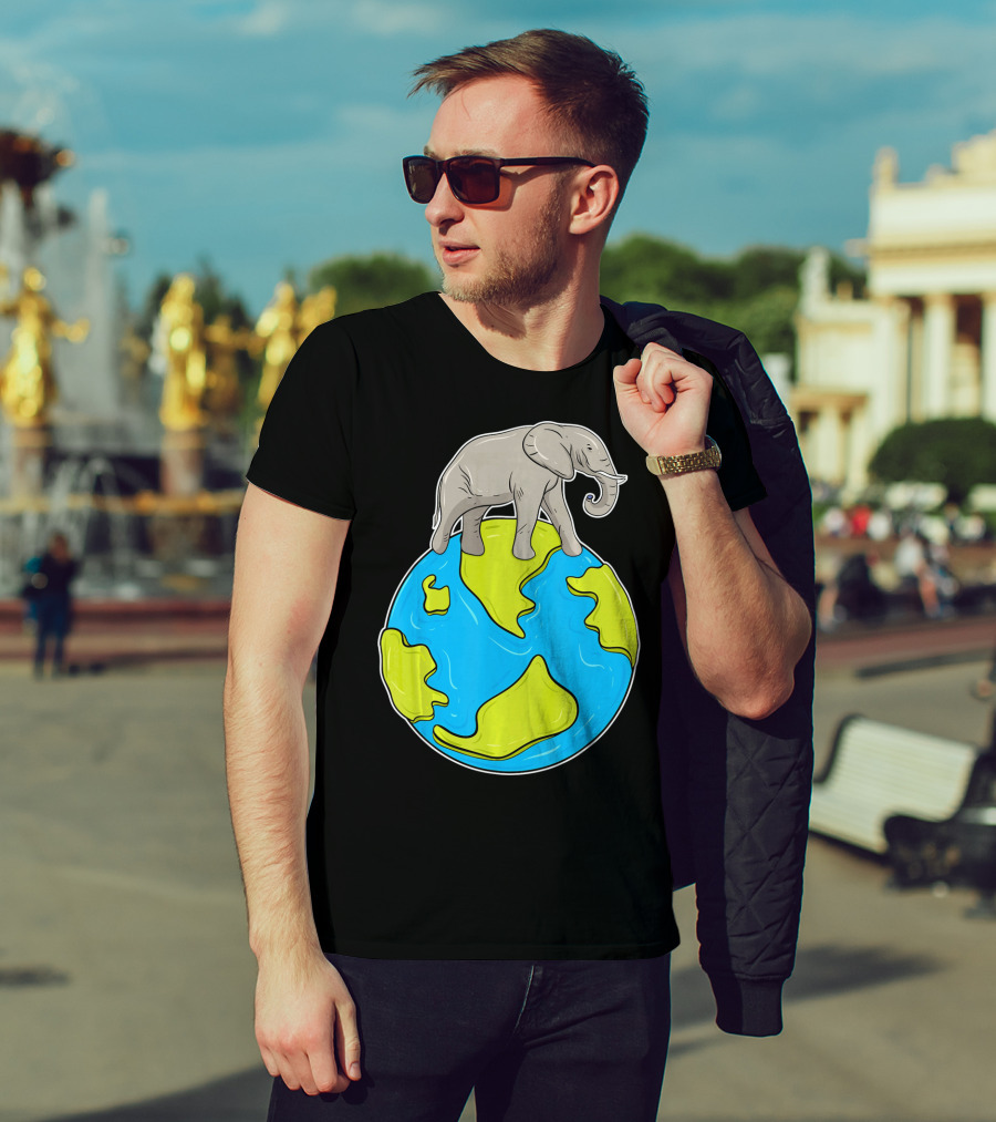 Celebrate Every Day Earth Elephant T-Shirt