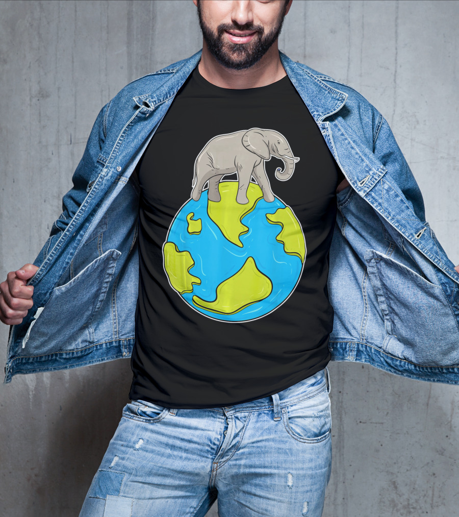 Celebrate Every Day Earth Elephant T-Shirt
