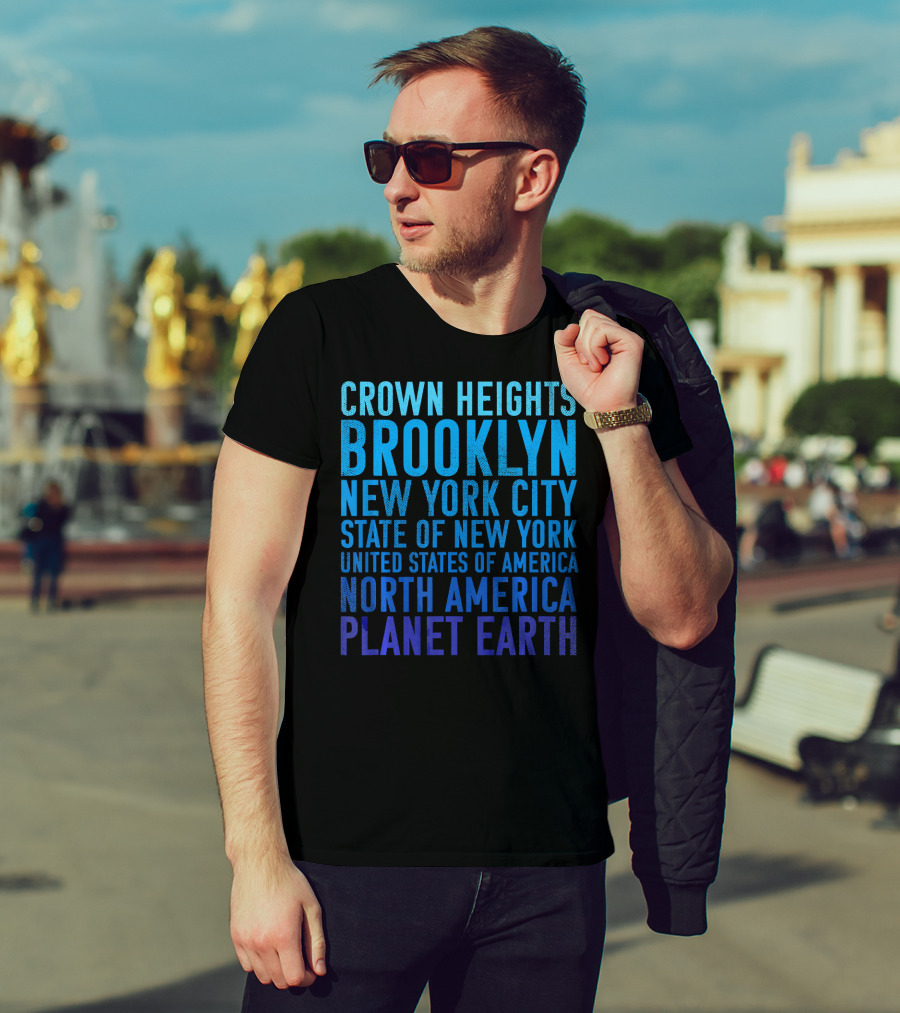 Crown Heights Brooklyn New York City State Of New York United States Of America North America Planet Earth T-Shirt