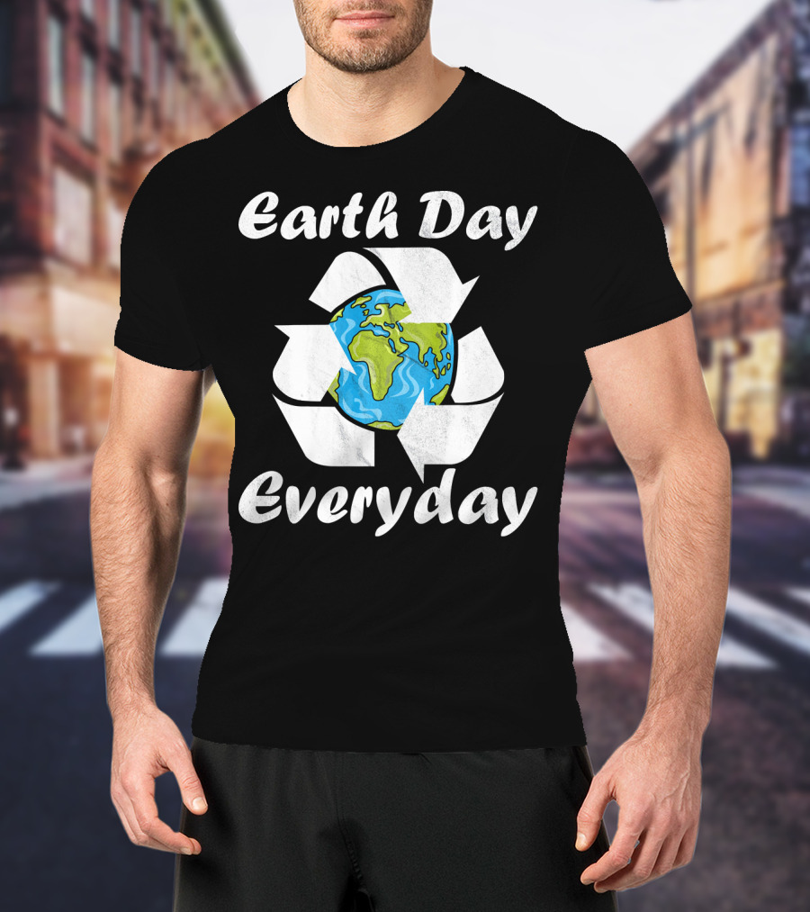 Earth Day Everyday Vintage Recycle Globe T-Shirt