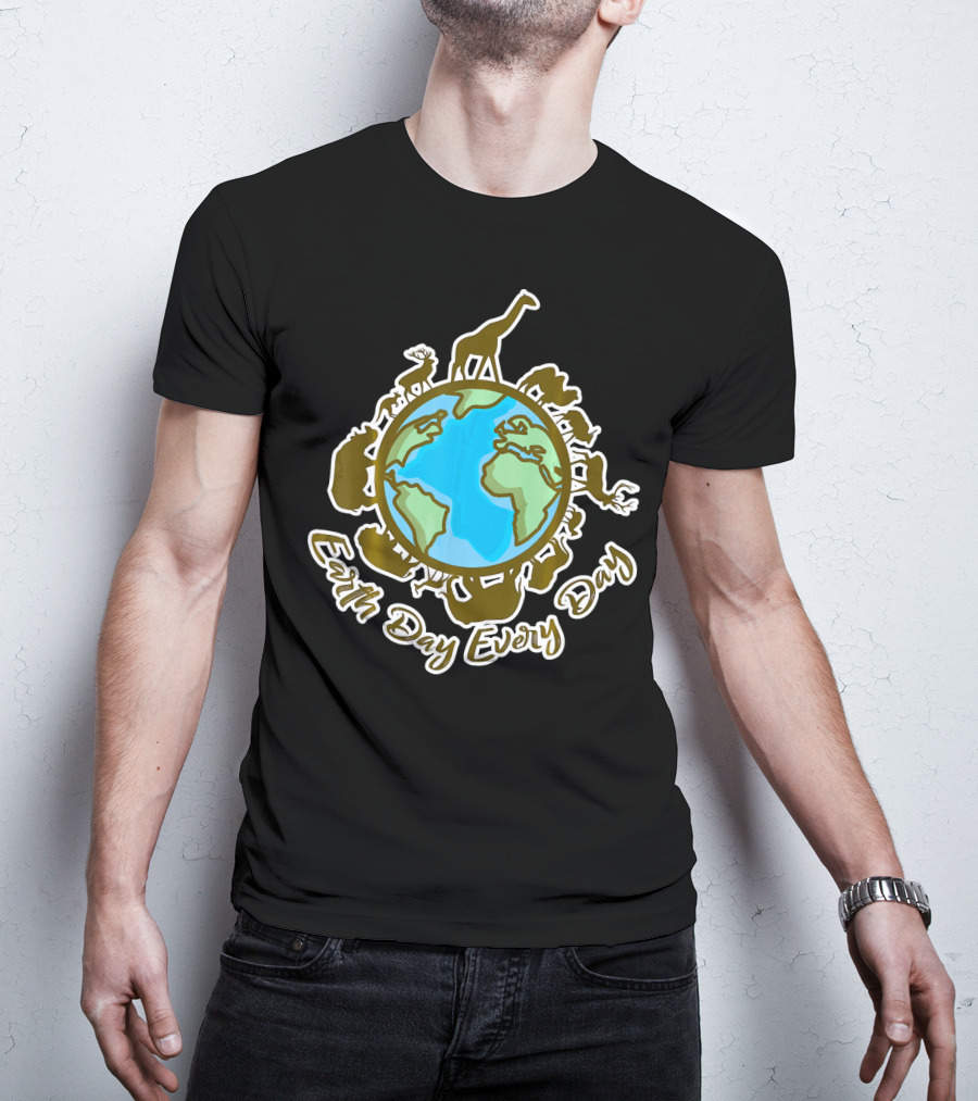 Earth Day Every Day With Animal World T-Shirt