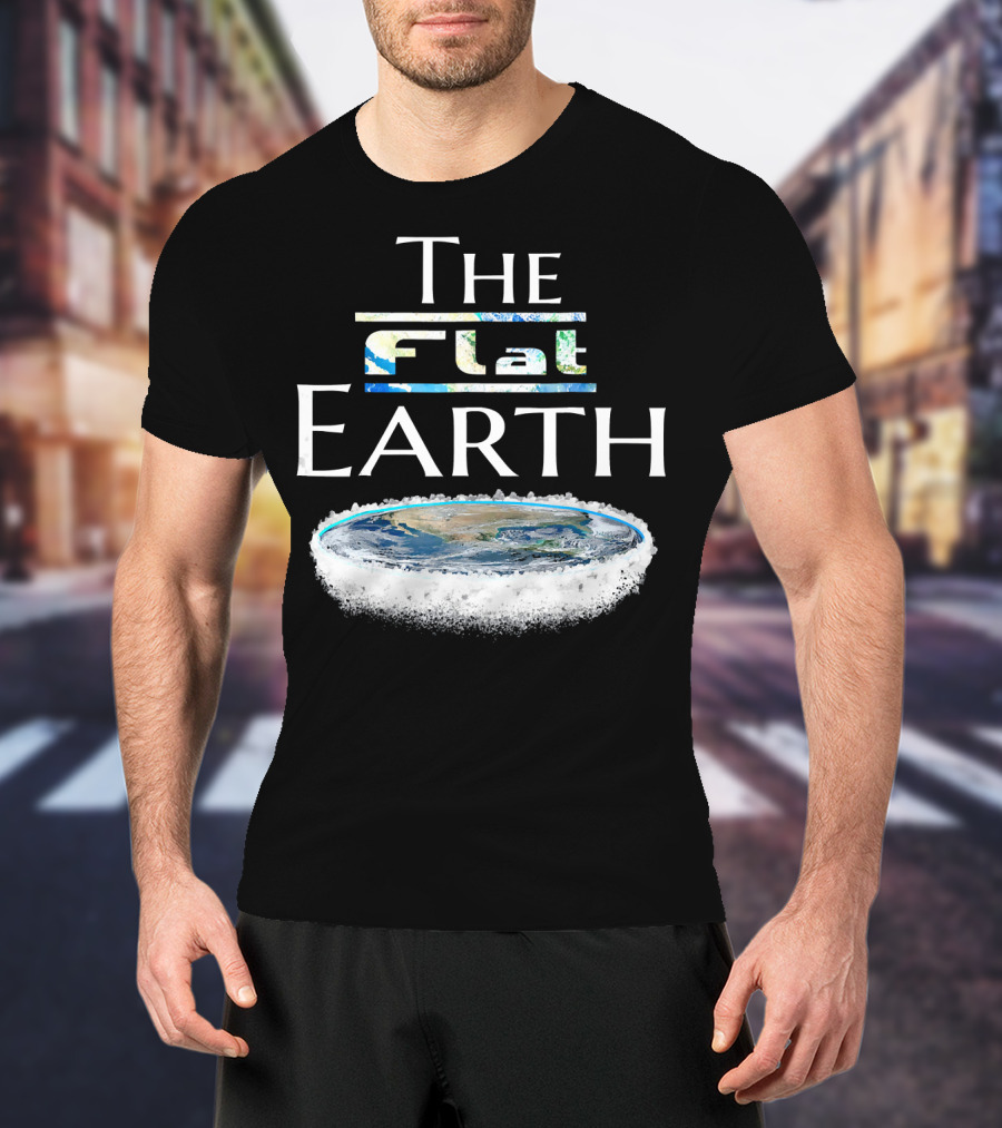 The Flat Earth Conspiracy Map T-Shirt