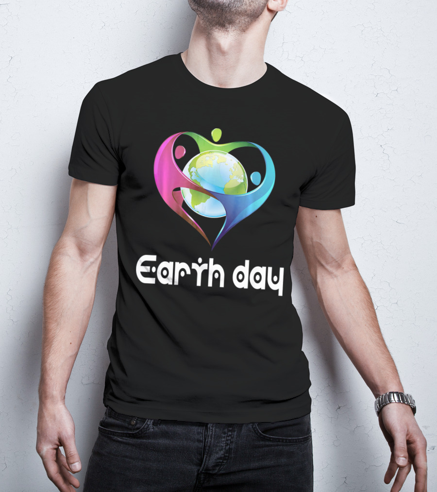 Earth Day Heart Globe Unity T-Shirt