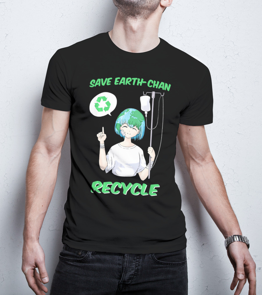 Save Earth-chan Recycle Earth Day T-Shirt
