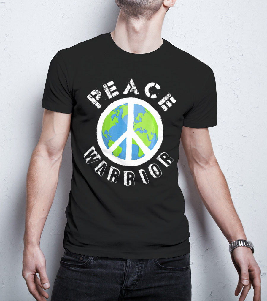 Peace Warrior Earth World Peace T-Shirt