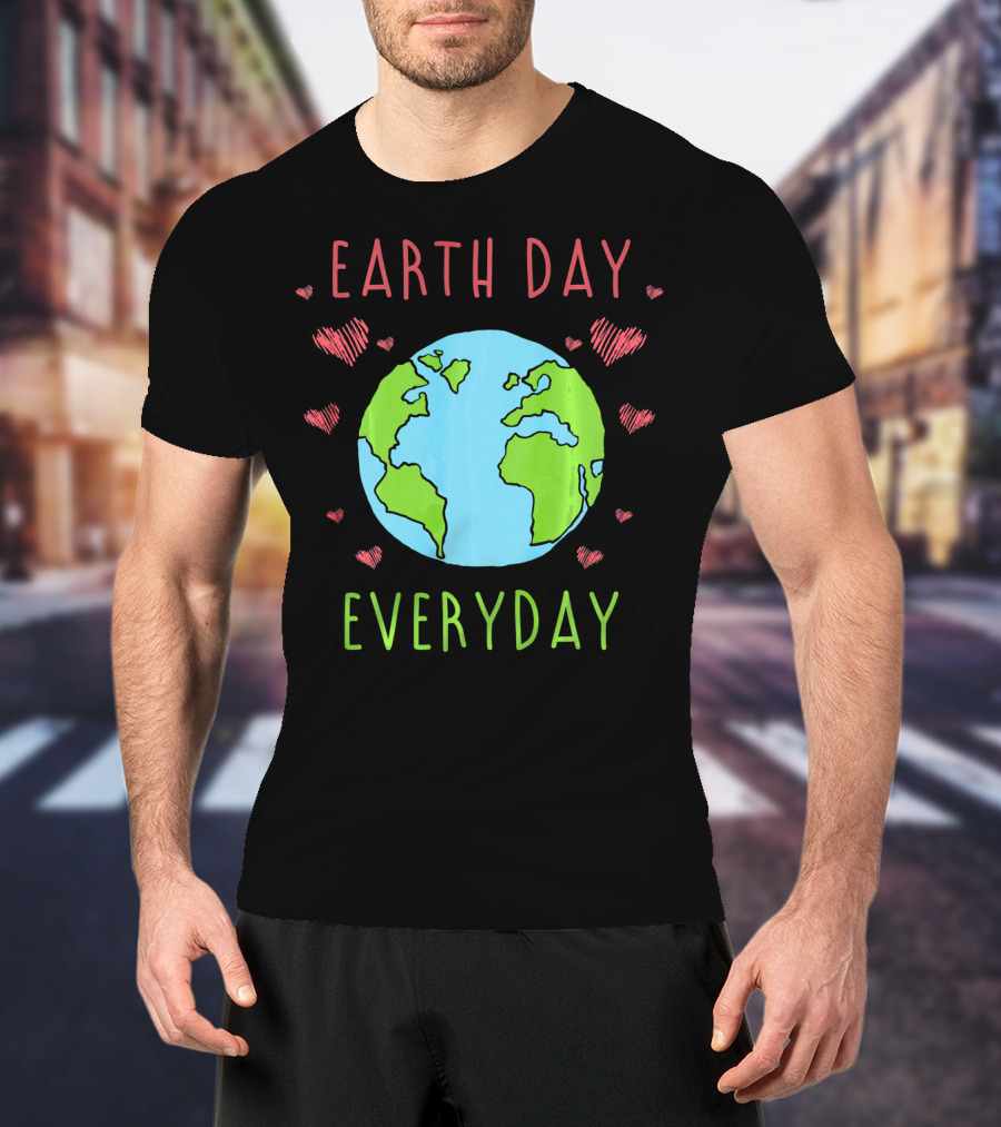 Earth Day Everyday Hearts Recycle T-Shirt