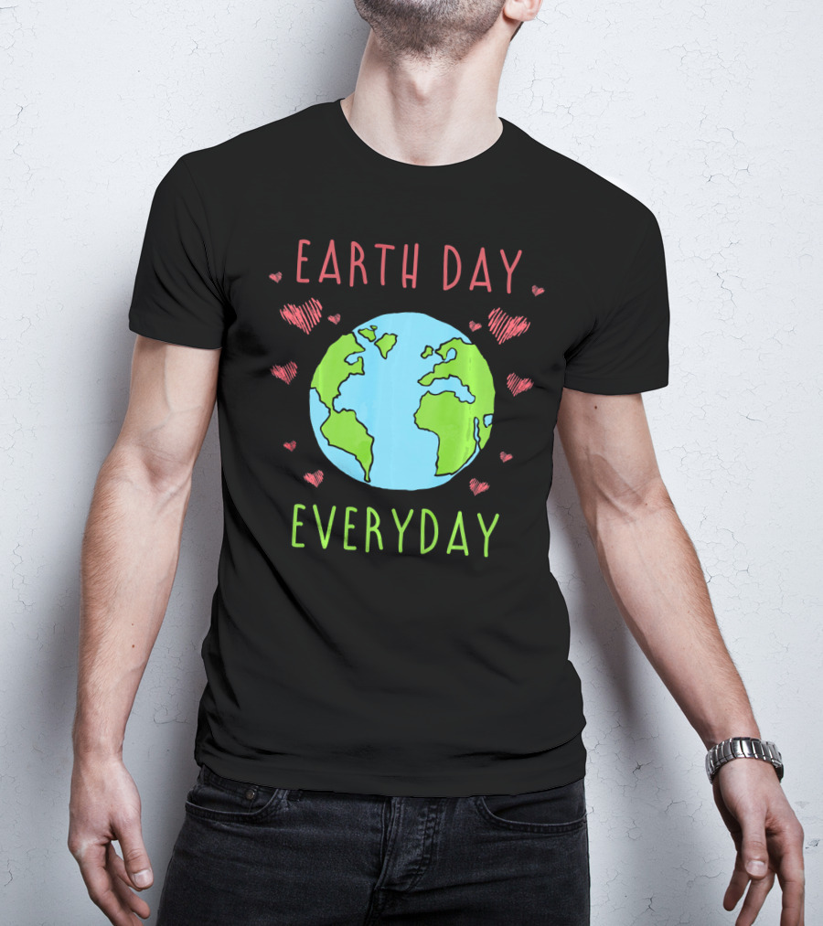 Earth Day Everyday Hearts Recycle T-Shirt
