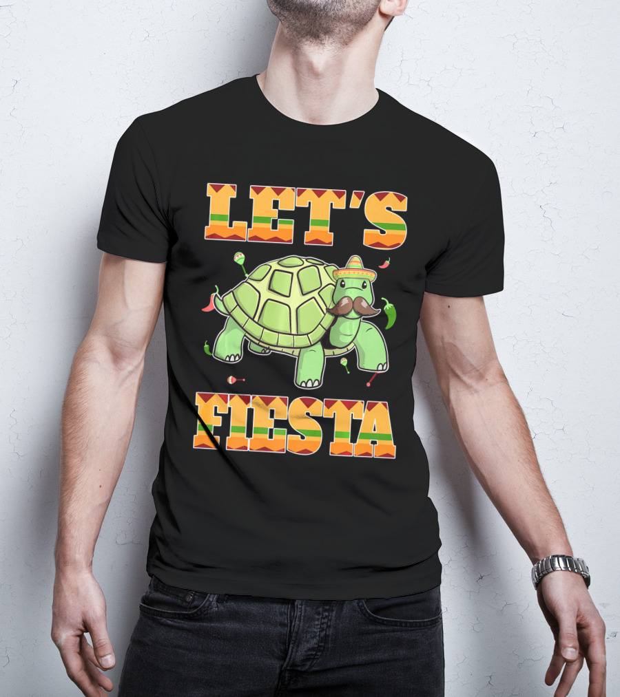 Let's Fiesta Turtle Cinco De Mayo Mexican T-Shirt