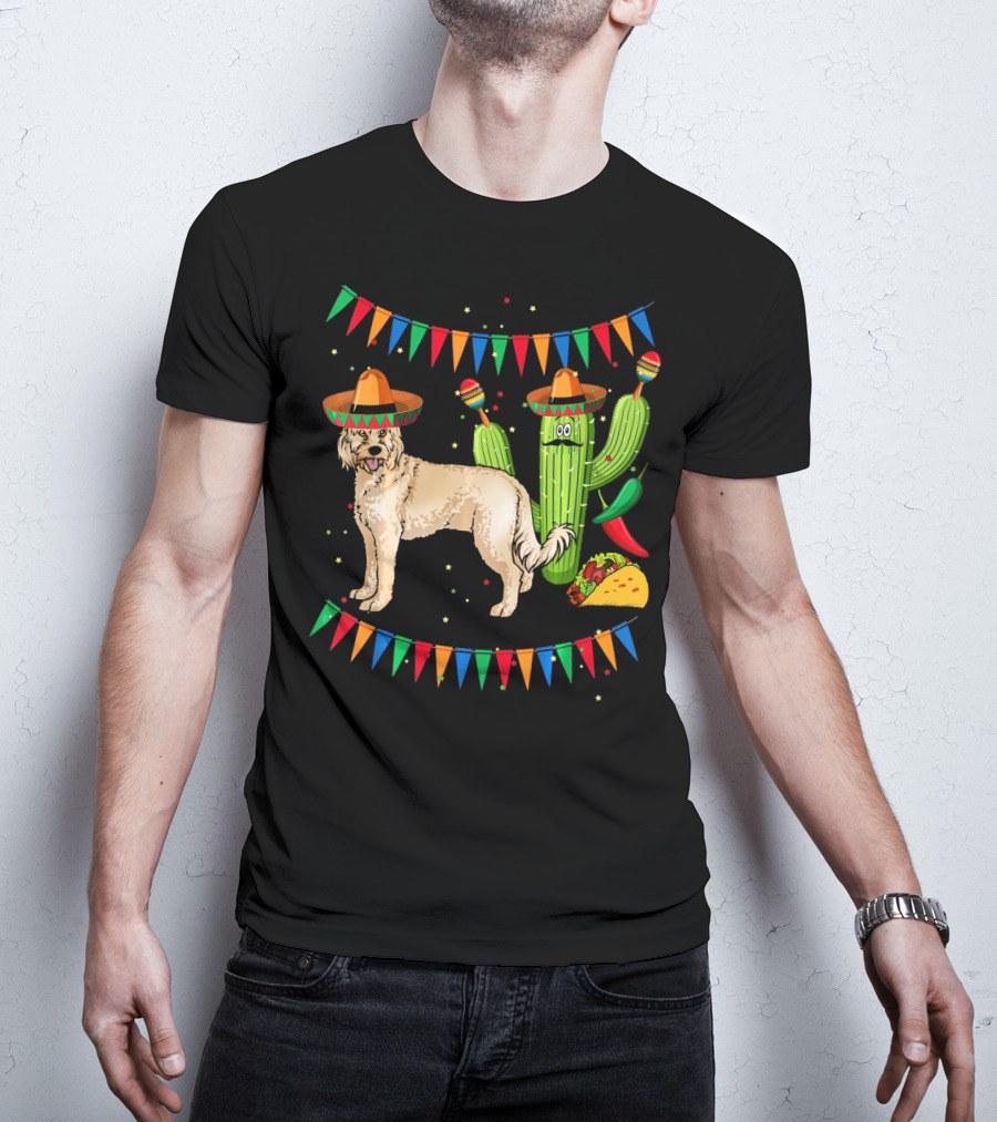Sombrero Cockapoo Dog Mexico Cinco De Mayo Fiesta Cactus Taco Party T-Shirt