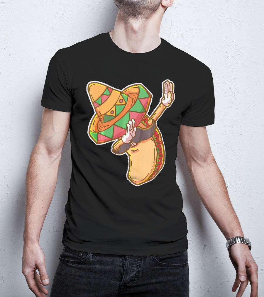 Cinco De Mayo Sombrero Taco Dabbing T-Shirt