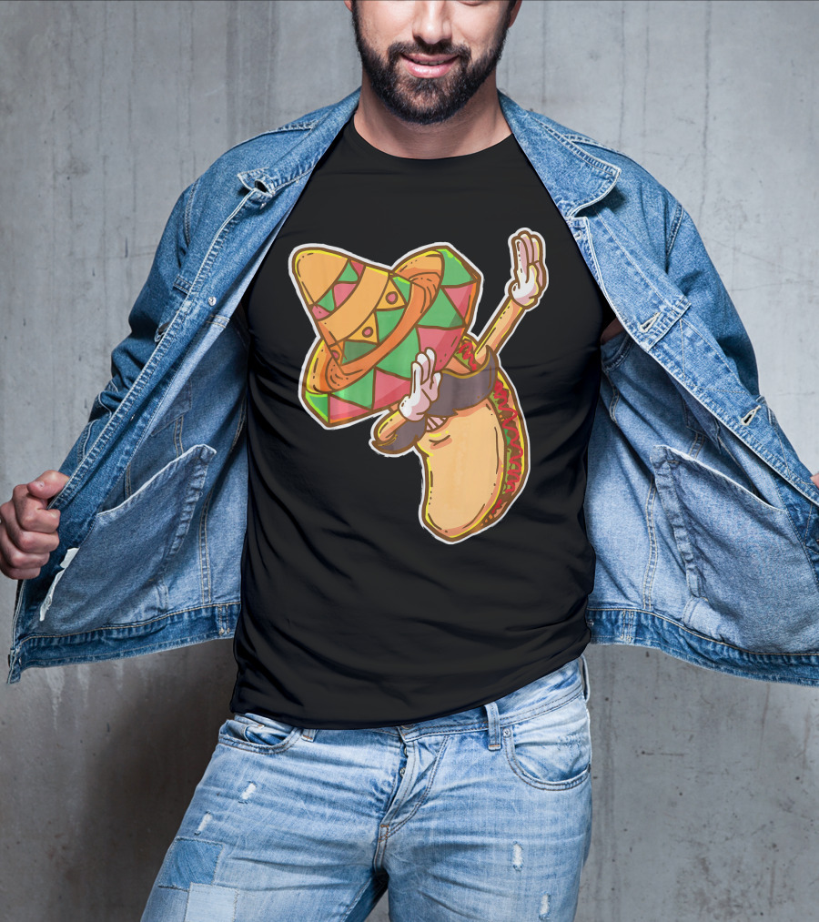 Cinco De Mayo Sombrero Taco Dabbing T-Shirt