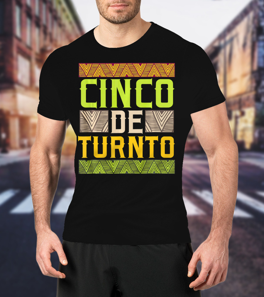 Cinco De Turnto Vibrant Geometric Cinco De Mayo T-Shirt