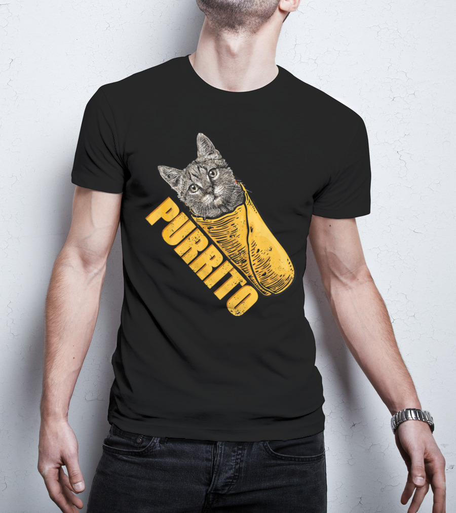Purrito Cat Burrito Mexican Food Funny Purrito T-Shirt