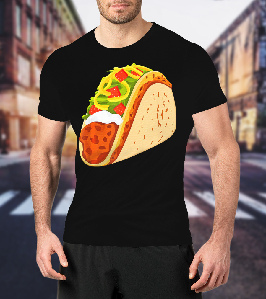 Yummy Taco Funny Mexican Food Lover Cinco T-Shirt