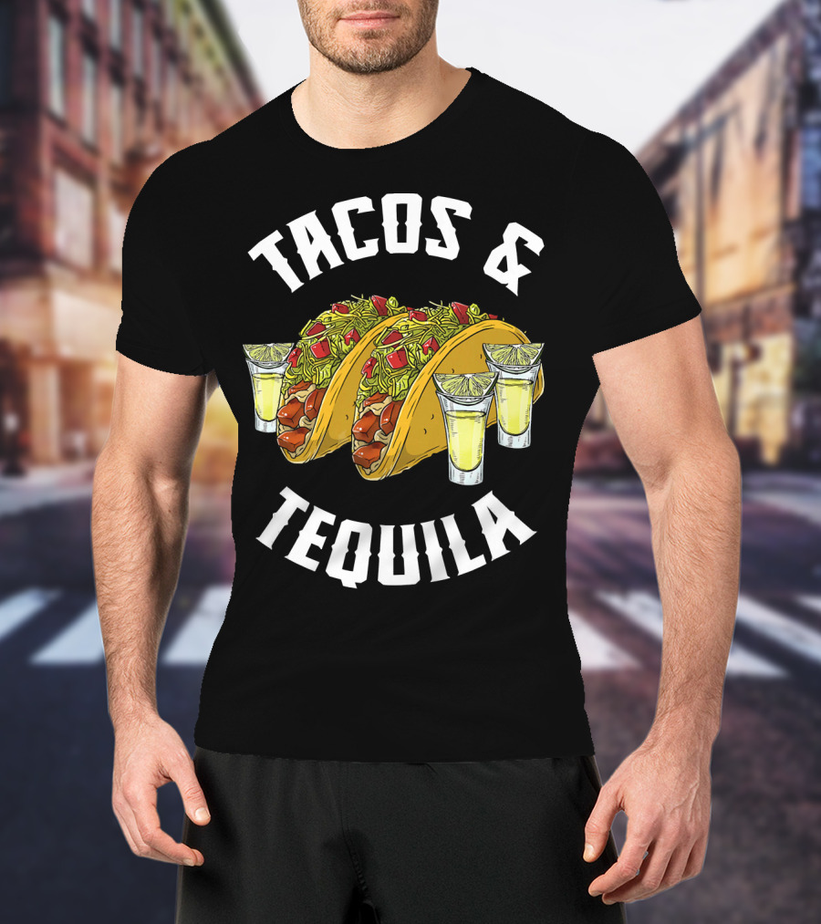 Tacos And Tequila With Lime Shots T-Shirt