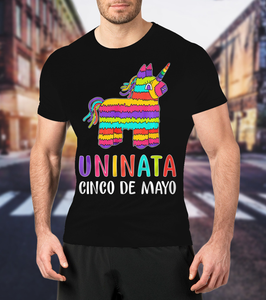 Unicorn Pinata Rainbow Uninata Cinco De Mayo T-Shirt