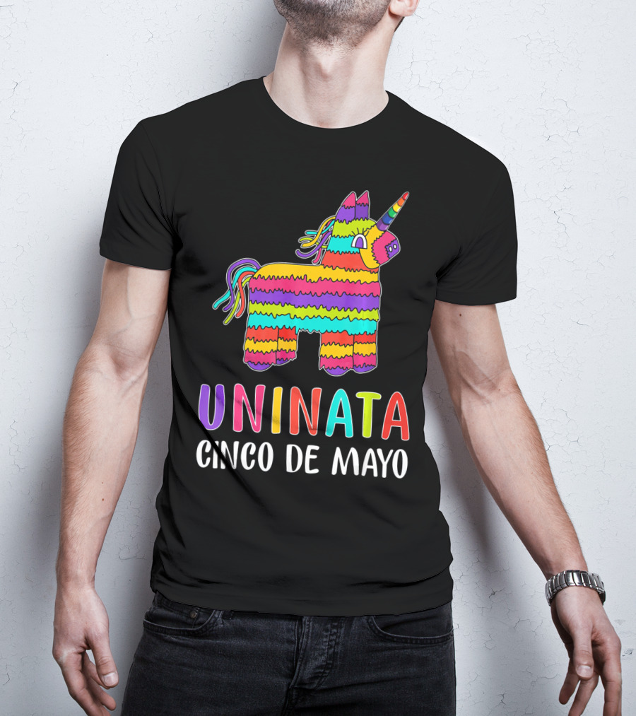 Unicorn Pinata Rainbow Uninata Cinco De Mayo T-Shirt