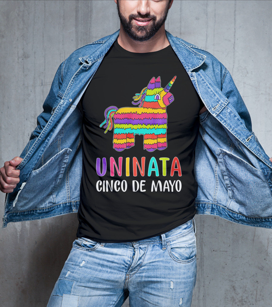 Unicorn Pinata Rainbow Uninata Cinco De Mayo T-Shirt