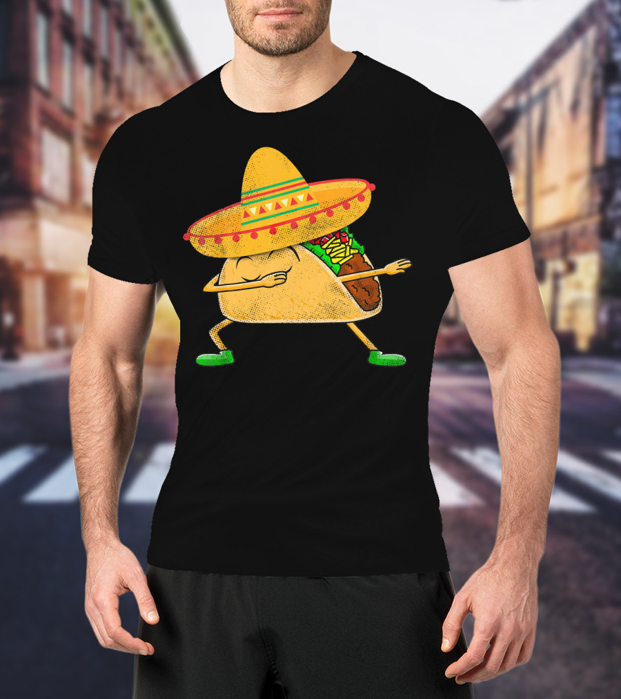 Mexican Sombrero Dabbing Taco T-Shirt