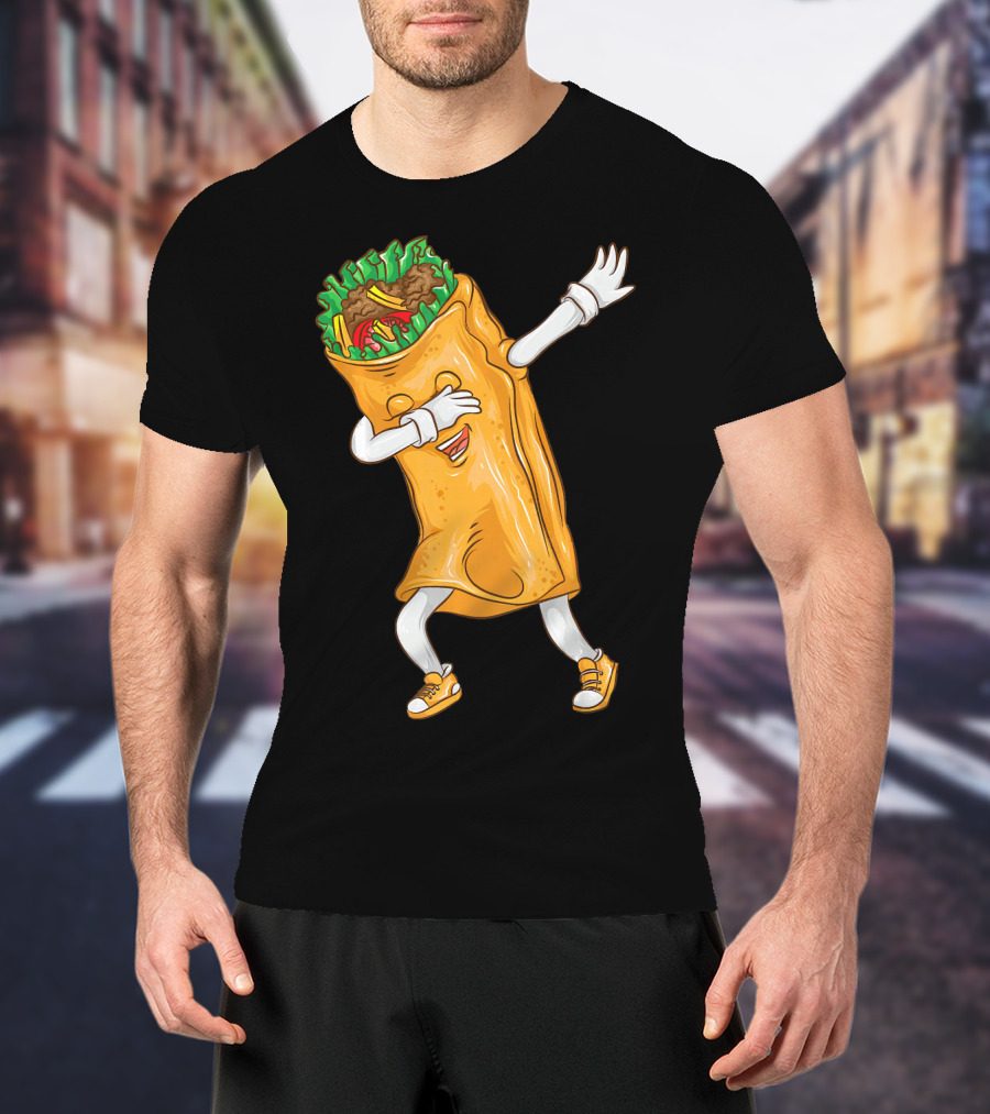 Cinco De Mayo Dabbing Burrito Cool Taco Party T-Shirt