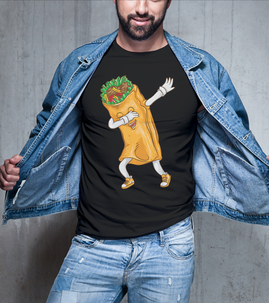 Cinco De Mayo Dabbing Burrito Cool Taco Party T-Shirt