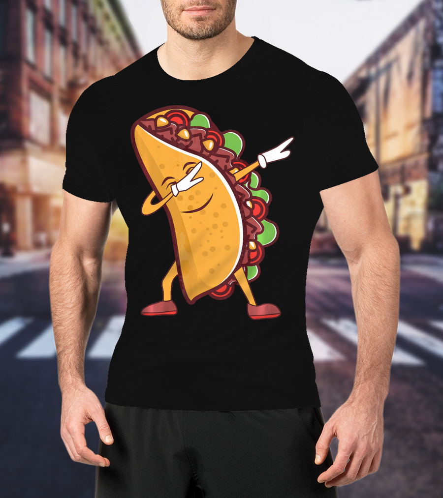 Dabbing Taco Cinco De Mayo Mexican Food T-Shirt
