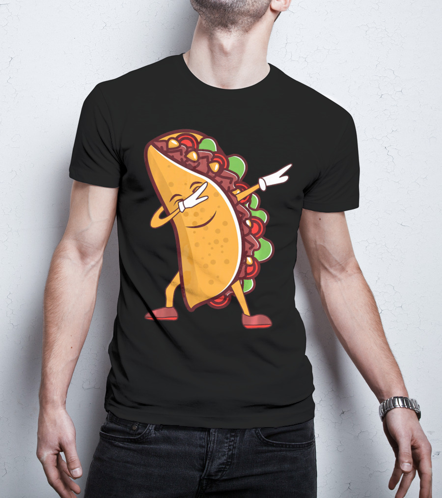 Dabbing Taco Cinco De Mayo Mexican Food T-Shirt