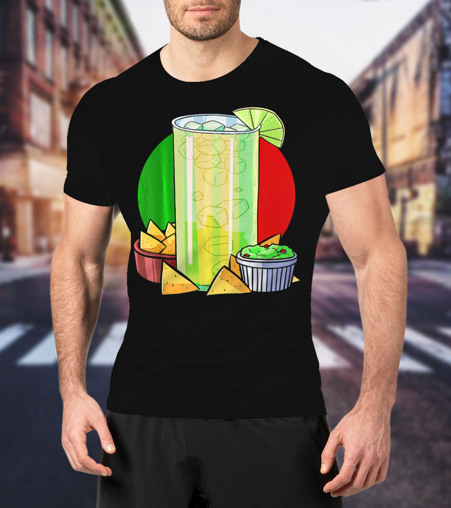 Funny Cinco De Mayo Tequila Guacamole Nachos Lime Fiesta T-Shirt