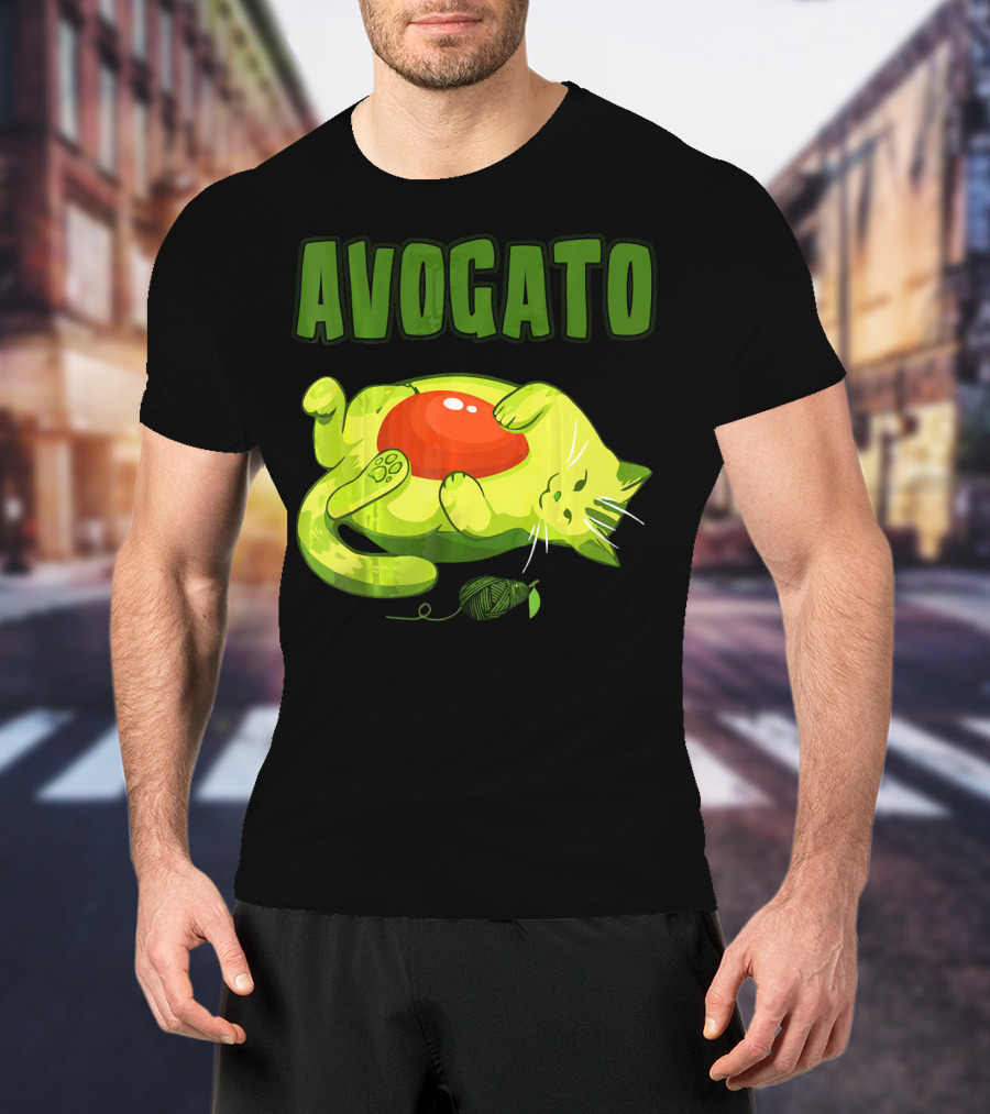 Avogato Cinco De Mayo Funny Meow Avocado Mexico T-Shirt