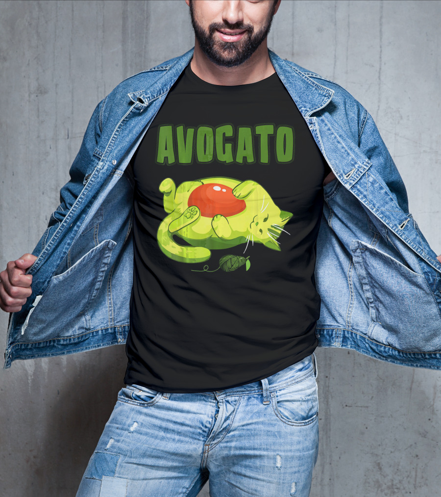 Avogato Cinco De Mayo Funny Meow Avocado Mexico T-Shirt