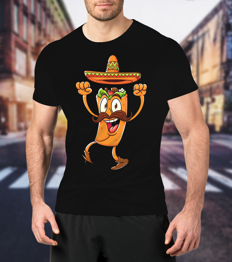 Kids Taco Sombrero Cinco De Mayo Fiesta T-Shirt