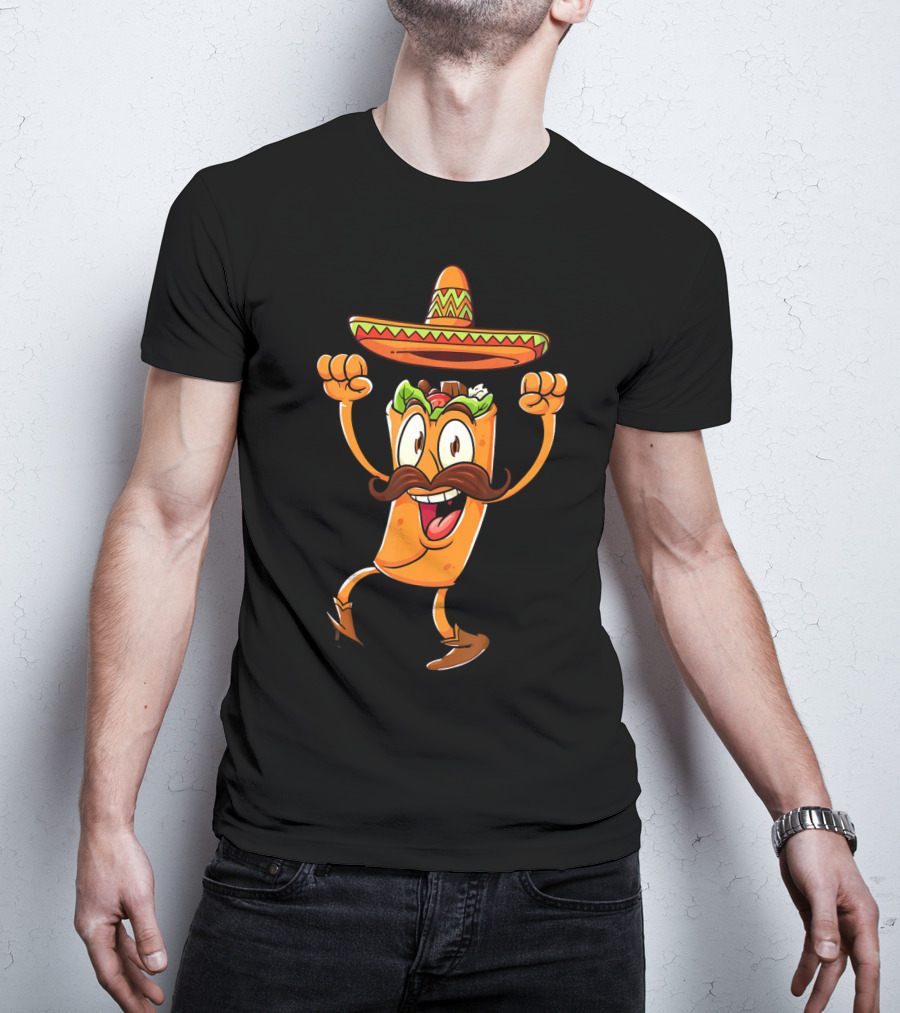 Kids Taco Sombrero Cinco De Mayo Fiesta T-Shirt