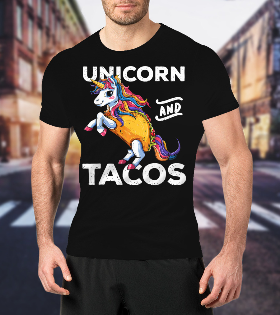 Unicorn And Tacos Cinco De Mayo Celebration Parade T-Shirt