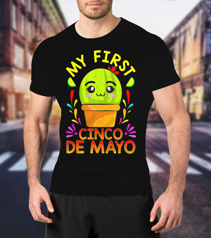 My First Cinco De Mayo Cute Cactus Baby T-Shirt