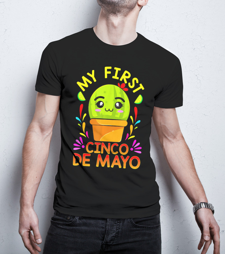 My First Cinco De Mayo Cute Cactus Baby T-Shirt