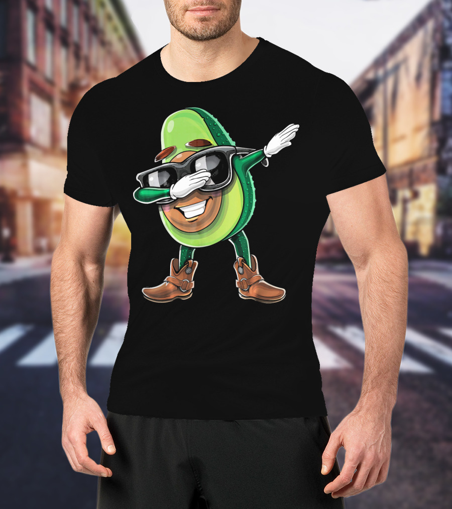 Cinco De Mayo Dabbing Avocado Fiesta Fun T-Shirt
