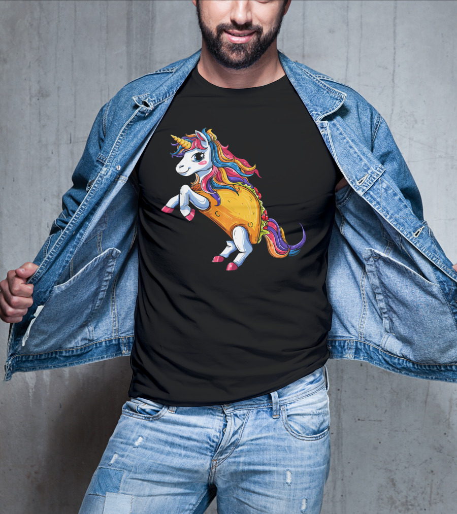 Unicorn Tacos Cinco De Mayo Rainbow Magic T-Shirt