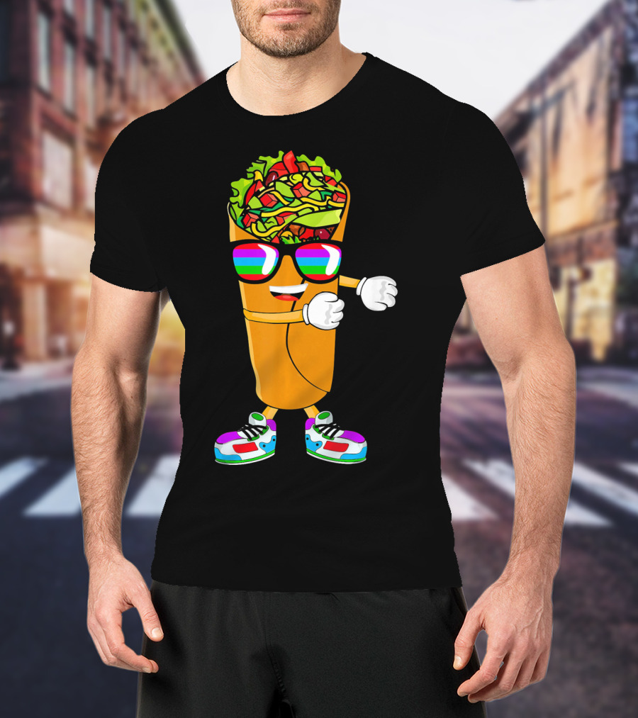 Flossing Burrito Dancing Cinco De Mayo Fun T-Shirt