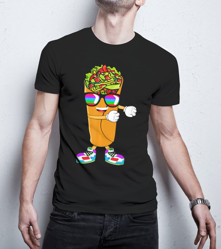 Flossing Burrito Dancing Cinco De Mayo Fun T-Shirt