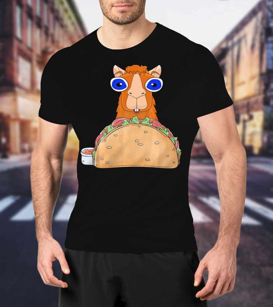 Llama Taco Lover Cinco De Mayo T-Shirt