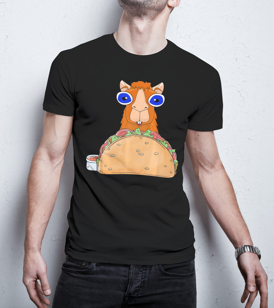 Llama Taco Lover Cinco De Mayo T-Shirt