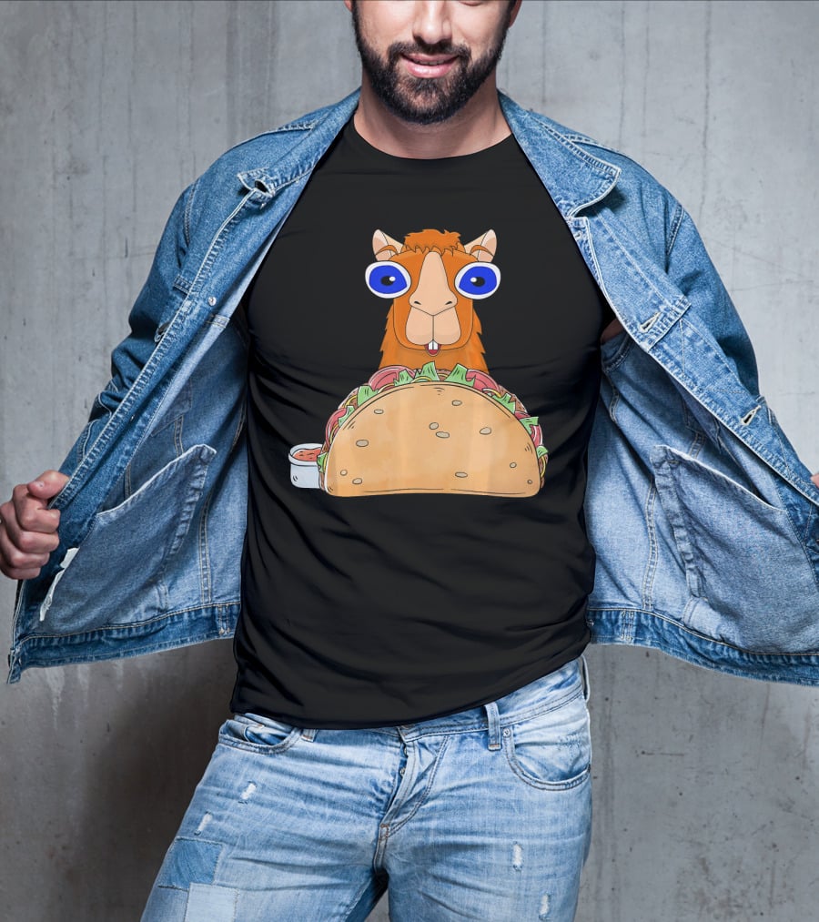 Llama Taco Lover Cinco De Mayo T-Shirt