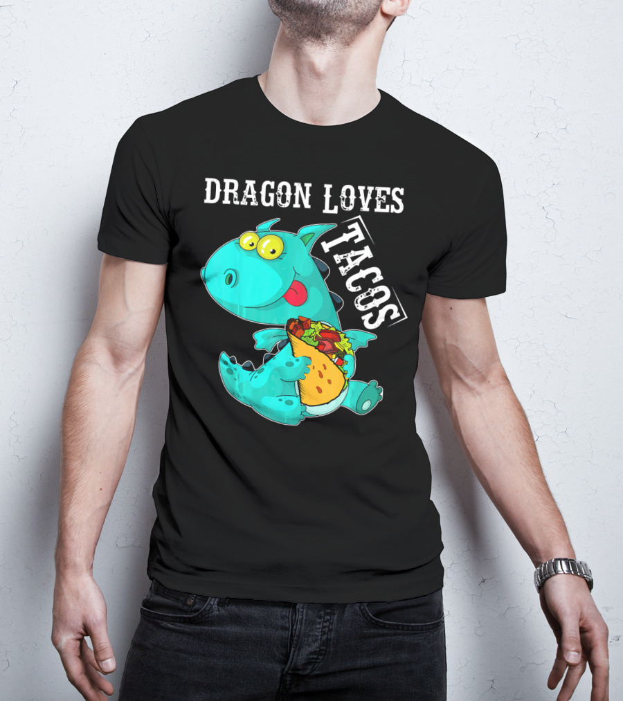 Dragon Loves Tacos Cinco De Mayo Taco T-Shirt